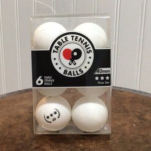 Table Tennis Balls 6 Count